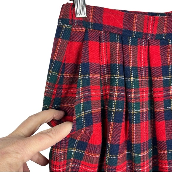 VINTAGE PENDLETON Authentic Royal Stewart Tartan Plaid Wool Skirt Petite - Picture 5 of 7